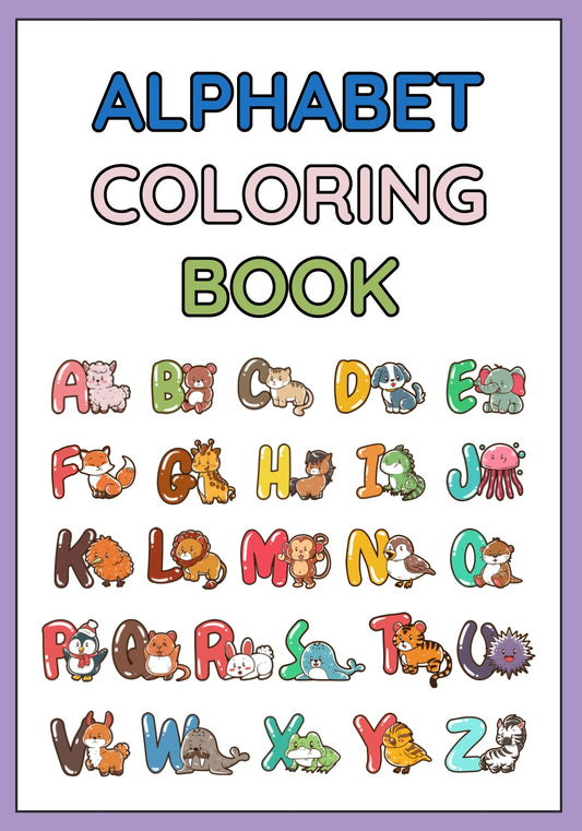 Alphabet Coloring Book for Kindergarten – Fun & Educational for Early Learners